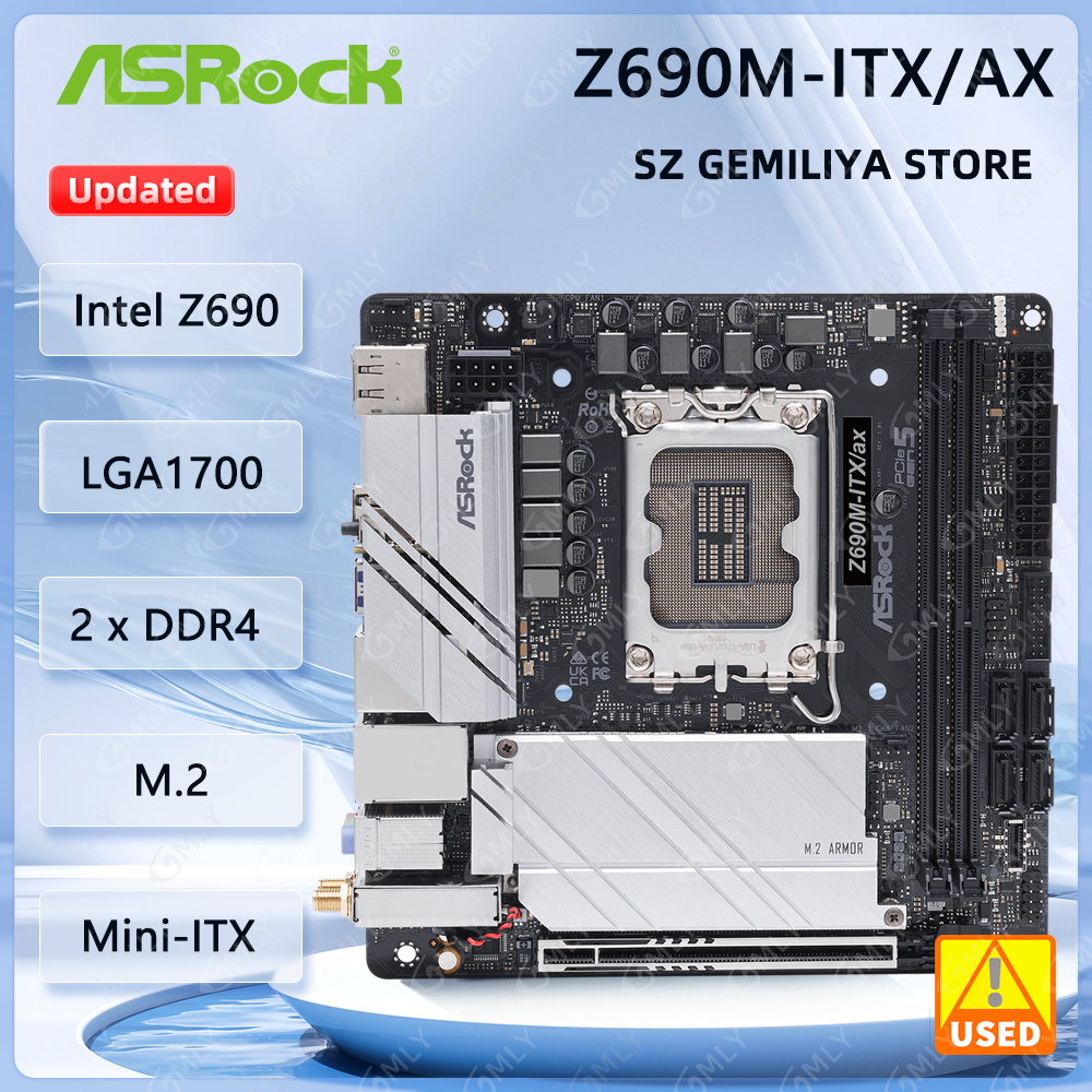 لوحة أم ASROCK Z690M-ITX/ax بت - مراجعة Lga1700 Itx Motherboard Ddr5 وسعره