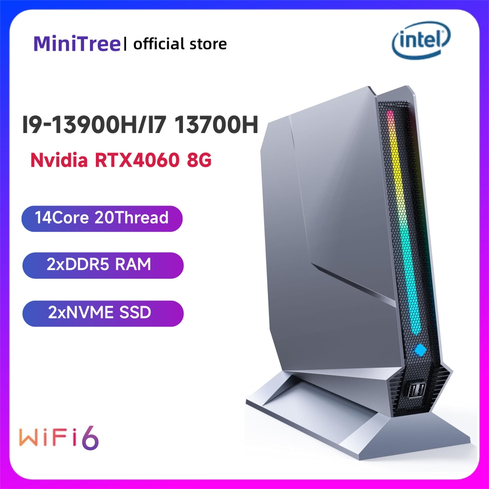 كمبيوتر مكتبي صغير للألعاب، مع - مراجعة Intel Core I9 13900H Mini Pc وسعره