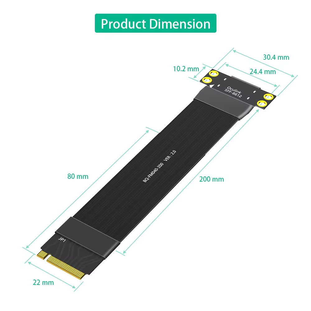 كابل تمديد M.2 NVME إلى Oculin - مراجعة Oculink Egpu Mini Pc وسعره