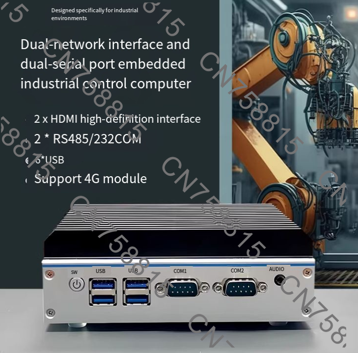 جهاز كمبيوتر صناعي مدمج بدون م - مراجعة Fanless Industrial Pc Rs485 Core I7 وسعره